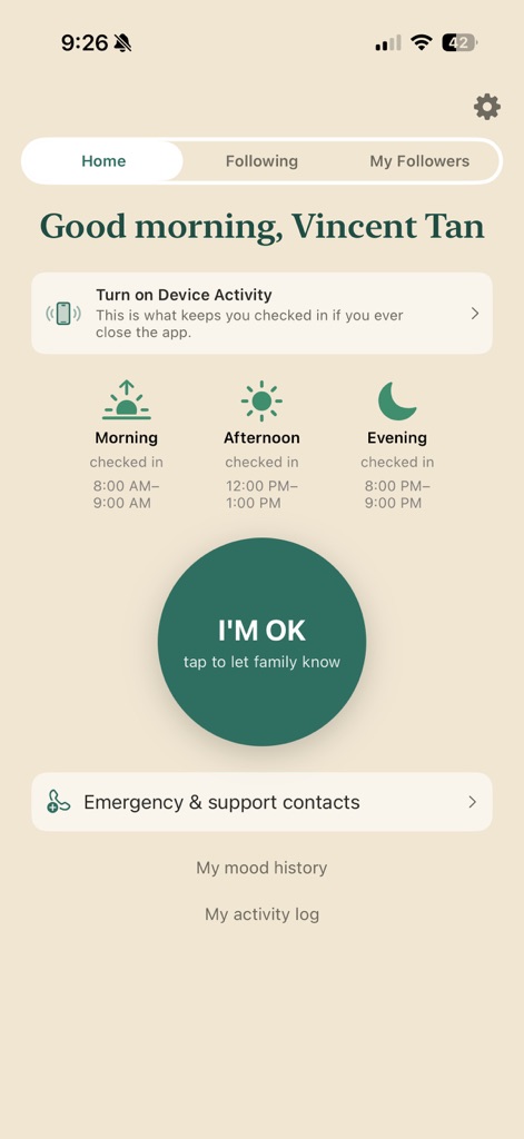SayĀn app home screen